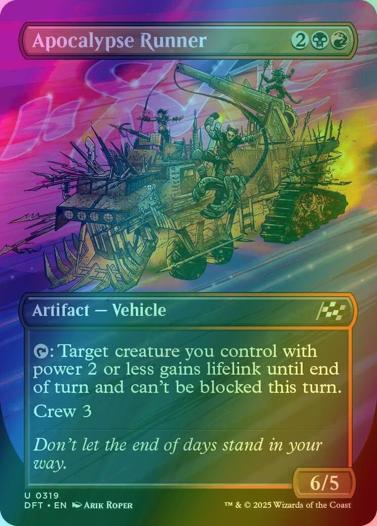 Apocalypse Runner [319] [Borderless] [Revved Up] [Aetherdrift] [Foil]