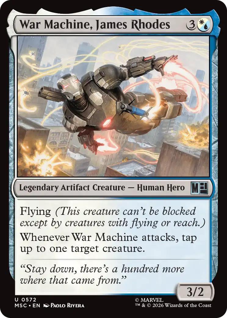 War Machine, James Rhodes [572] [Beginner Box] [Marvel Super Heroes: Commander] [Non-Foil]