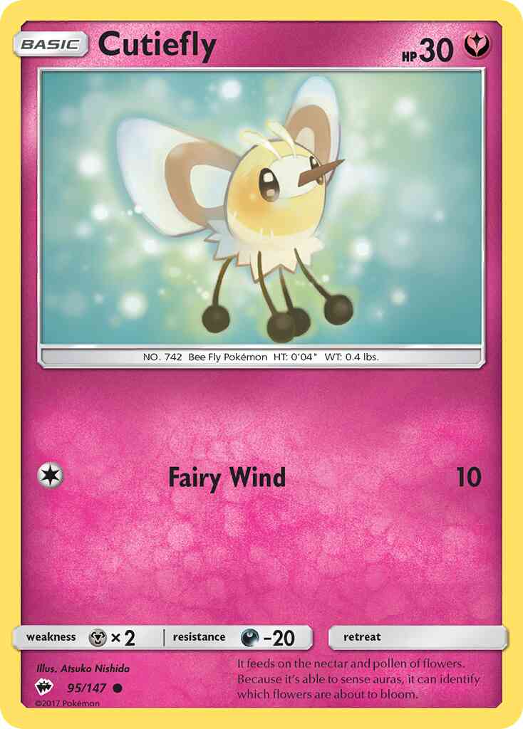 Cutiefly - 95/147 - Common [sm3-95] [Non-Holo]