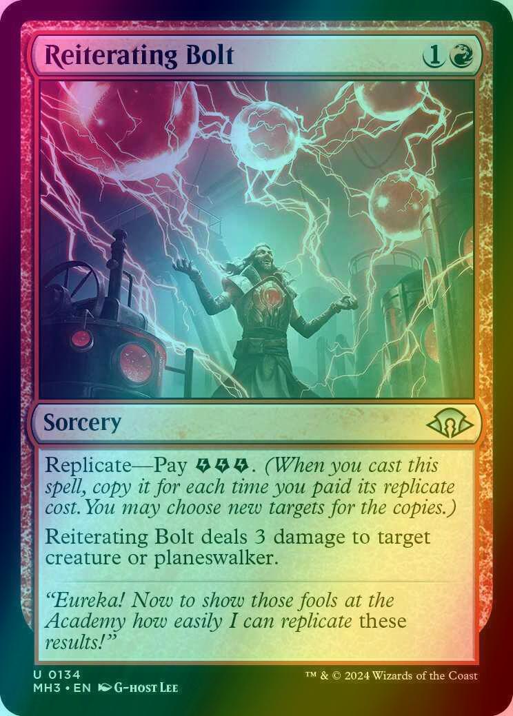 Reiterating Bolt [134] [Modern Horizons 3] [Foil]