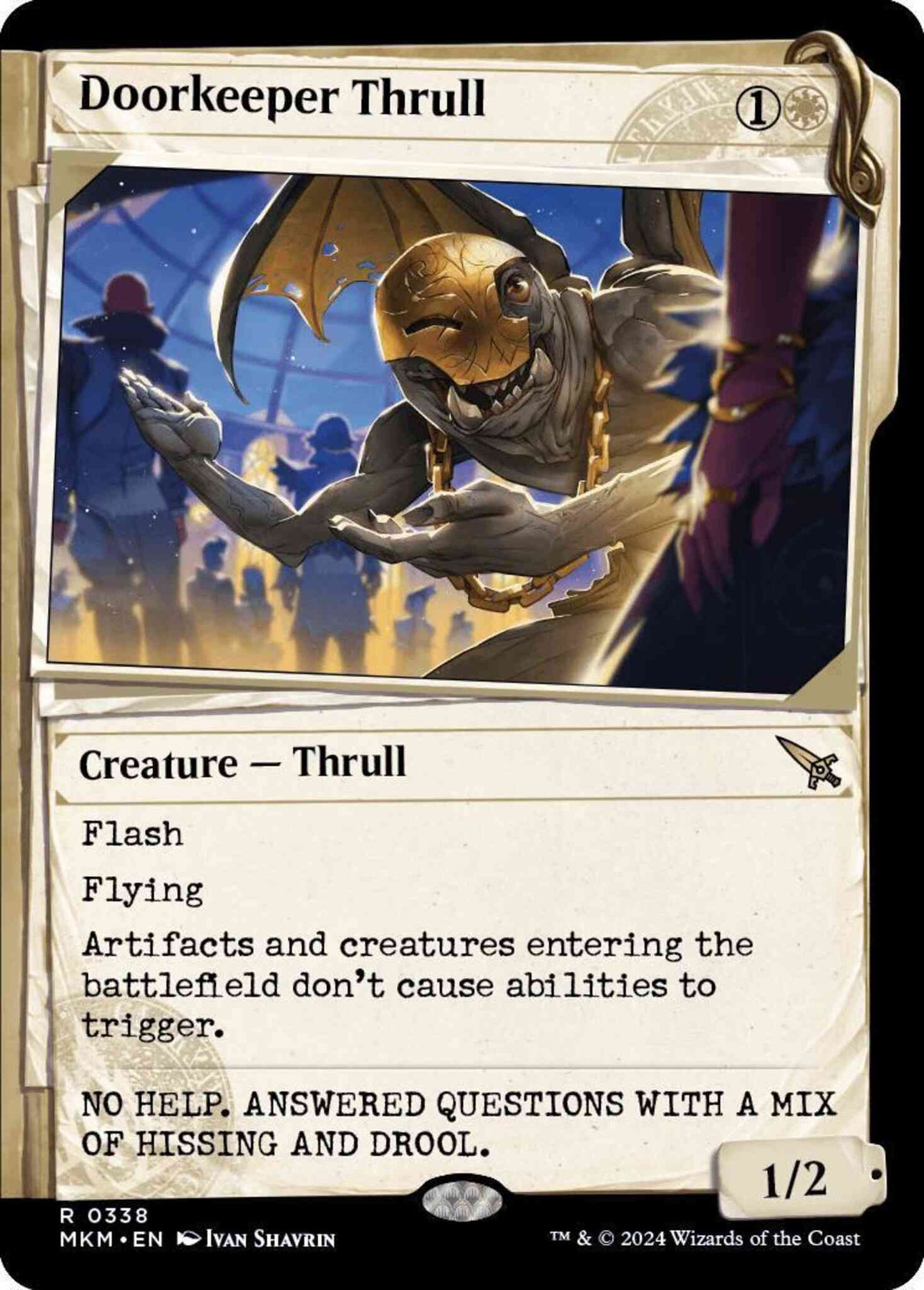 Doorkeeper Thrull [338] [Dossier Showcase] [Murders at Karlov Manor] [Non-Foil]