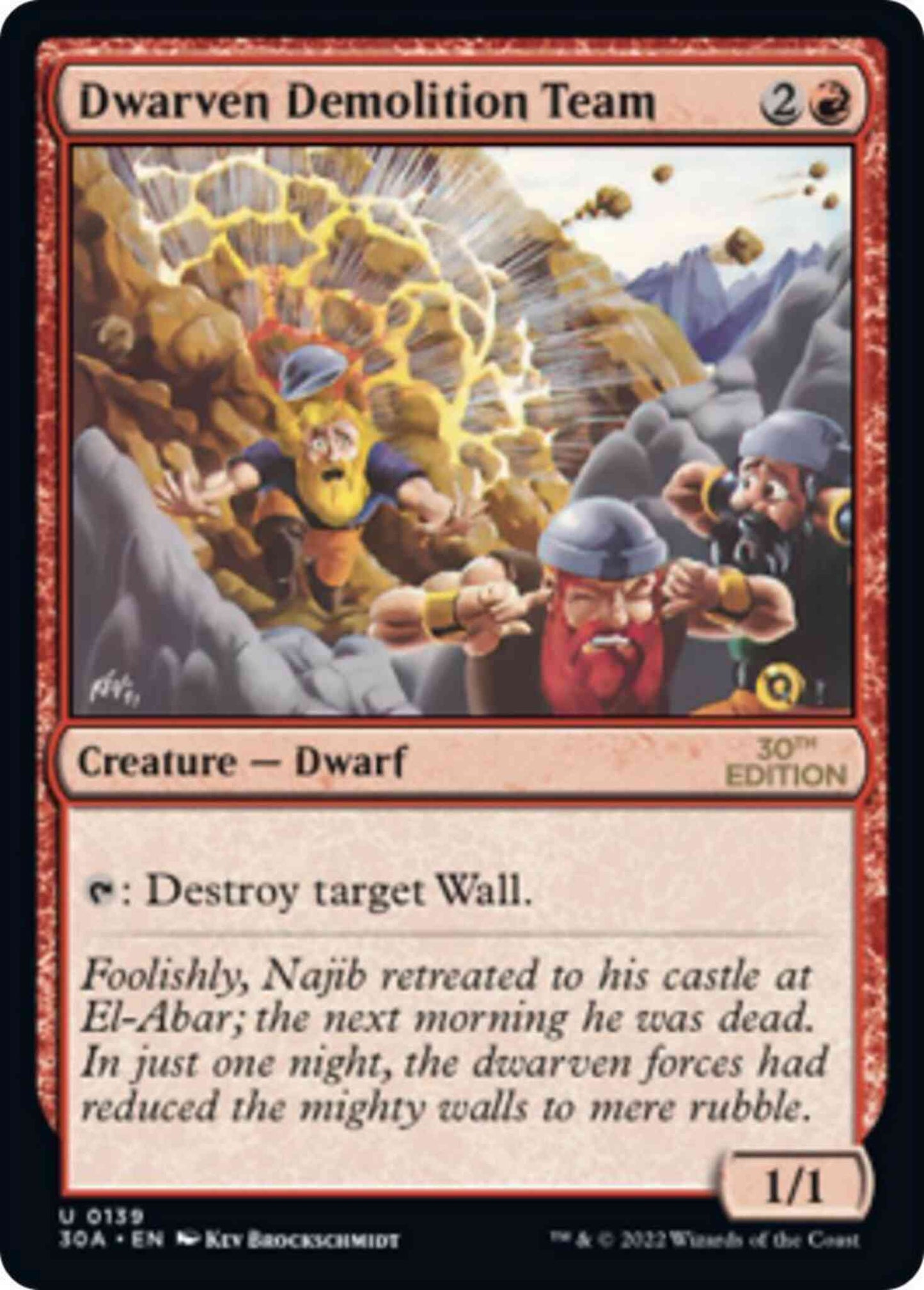 Dwarven Demolition Team [139] [30th Anniversary Edition] [Non-Foil]