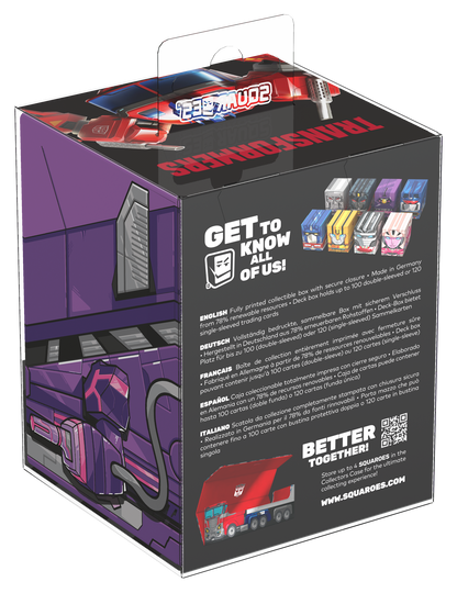 Ultimate Guard Squaroes Deck Box - 100 - Transformers - Shockwave