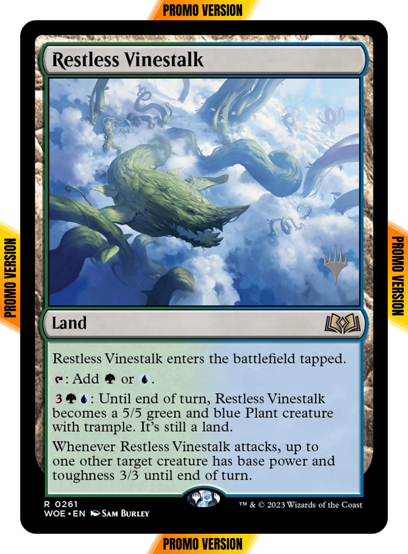 Restless Vinestalk [261p] [Promo Pack] [Wilds of Eldraine: Promos] [Non-Foil]