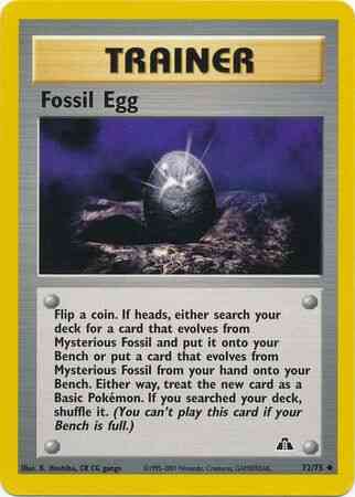 Fossil Egg - 72/75 - Uncommon - Unlimited [neo2U-72] [Non-Holo]