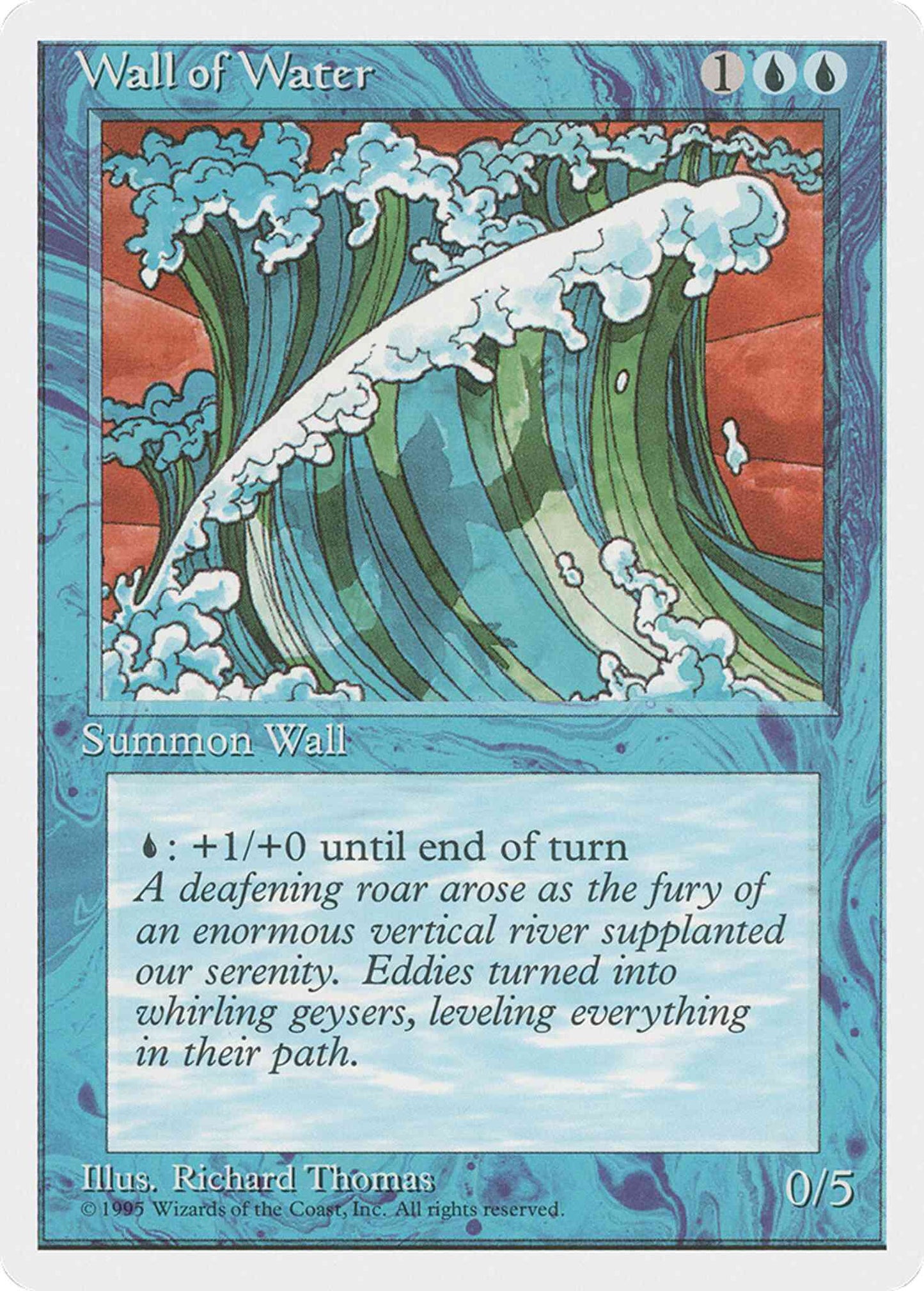 Wall of Water [114] [Alternate Fourth Edition] [Non-Foil]