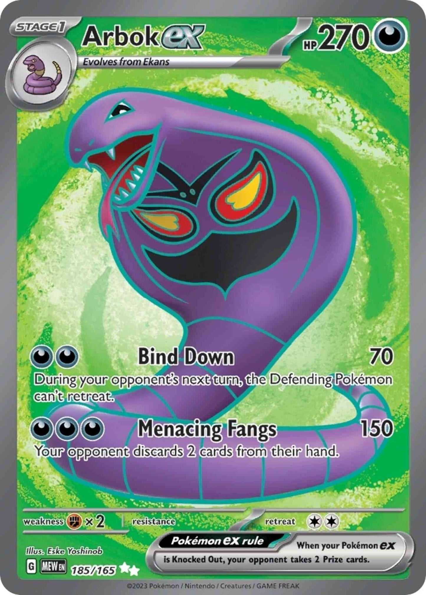 Arbok ex - 185/165 - Ultra Rare [sv035-185] [Ultra]
