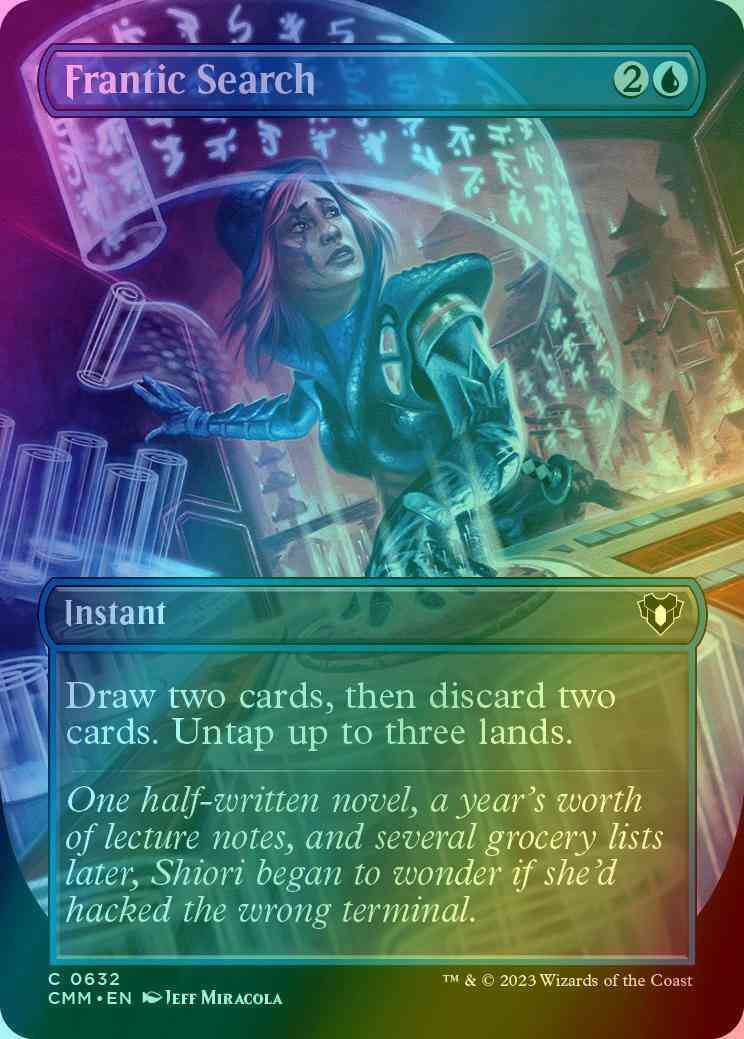 Frantic Search [632] [Borderless] [Commander Masters] [Foil]