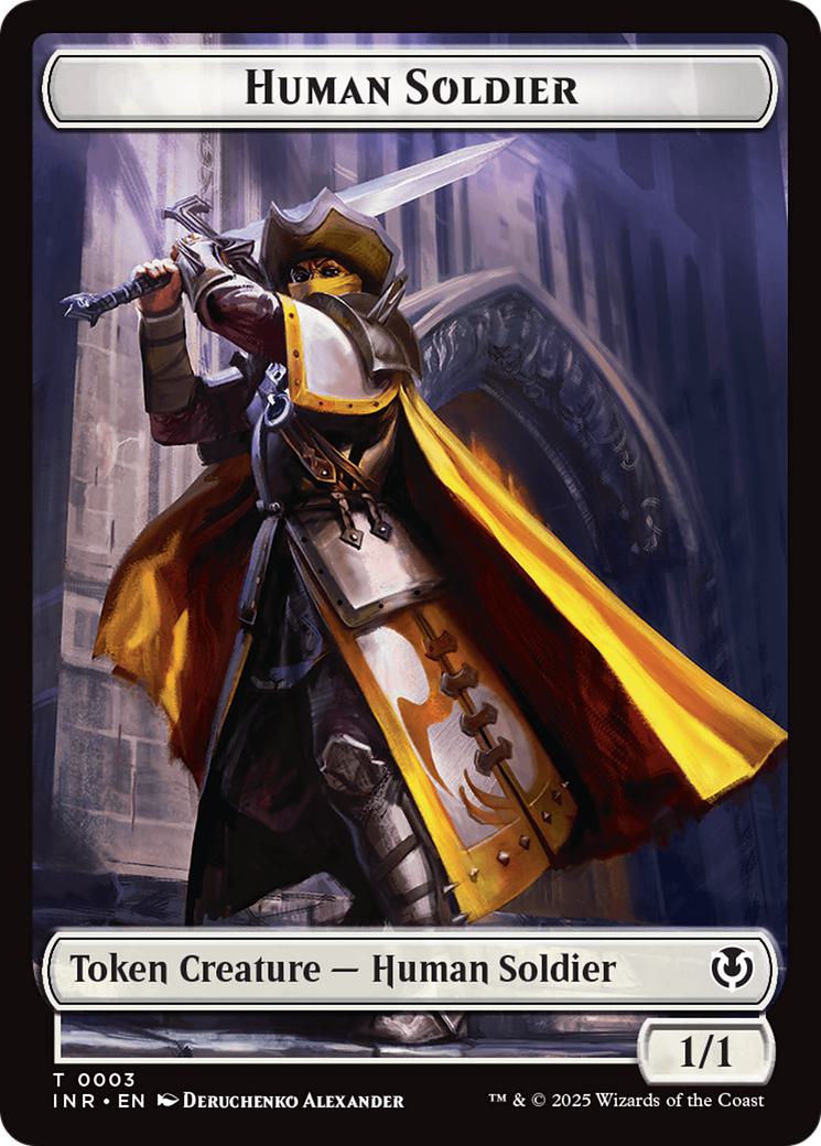 Clue Token (22) // Human Soldier Token (03) [Innistrad Remastered: Tokens] [Non-Foil]