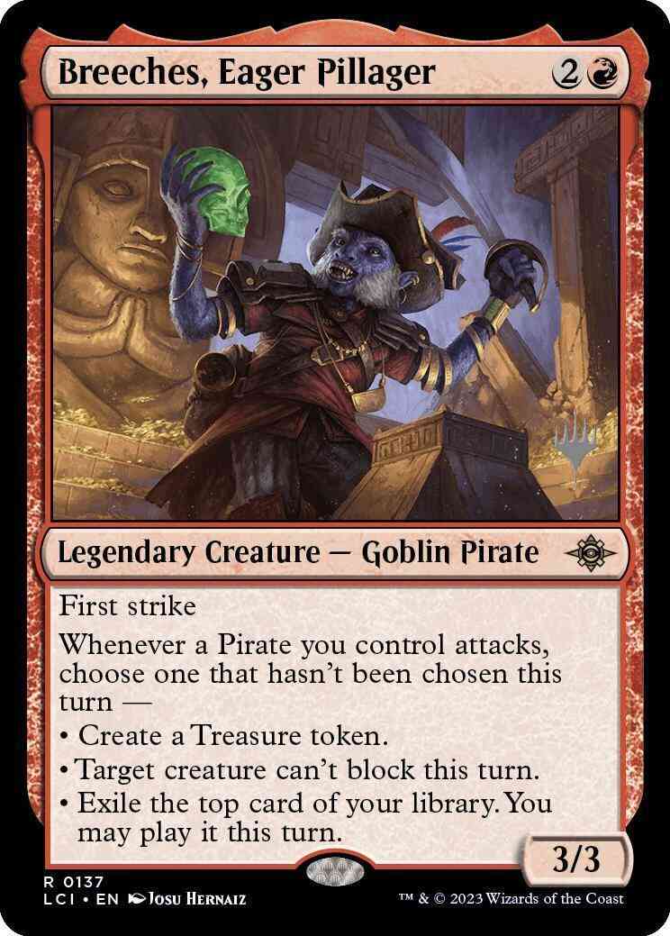 Breeches, Eager Pillager [137p] [Promo Pack] [The Lost Caverns of Ixalan: Promos] [Non-Foil]