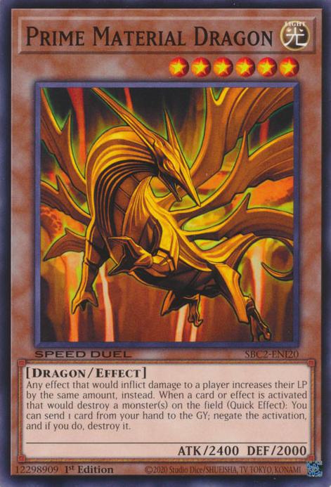 Prime Material Dragon - SBC2-ENI20 - Common - 1st Edition