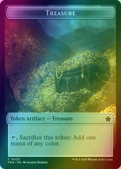 Food Token (22) // Treasure Token (23) [Foundations: Tokens] [Foil]