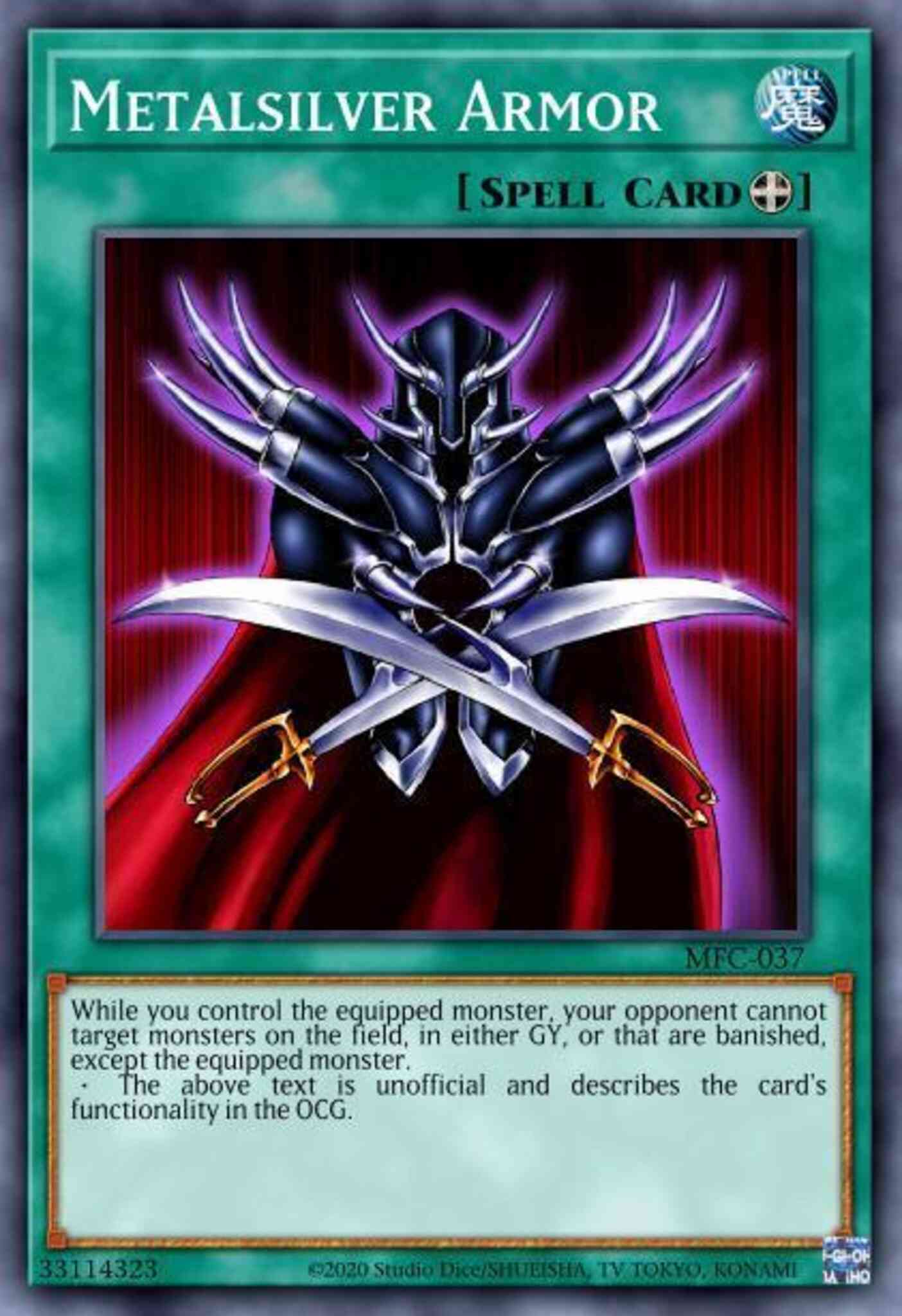 Metalsilver Armor - DR1-EN092 - Common - Unlimited