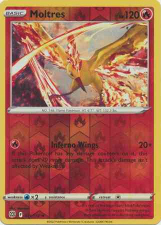Moltres - 021/172 - Rare Holo [swsh9-021] [Reverse Holo]
