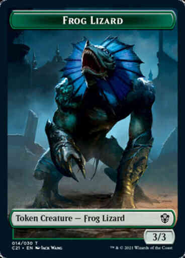 Elephant Token (13) // Frog Lizard Token (14) [Commander 2021 Tokens] [Non-Foil]