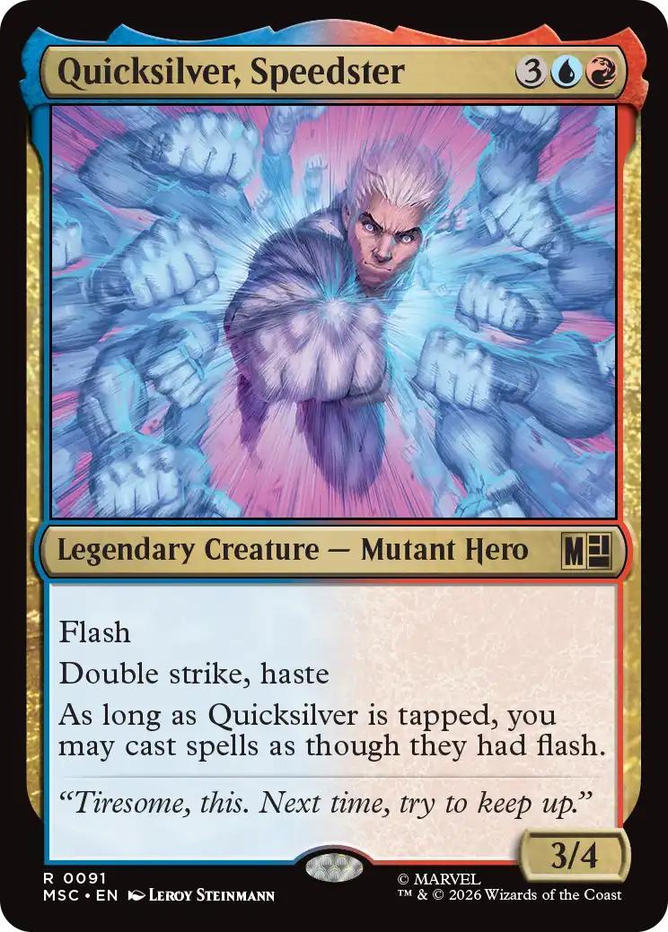 Quicksilver, Speedster [91] [Marvel Super Heroes: Commander] [Non-Foil]