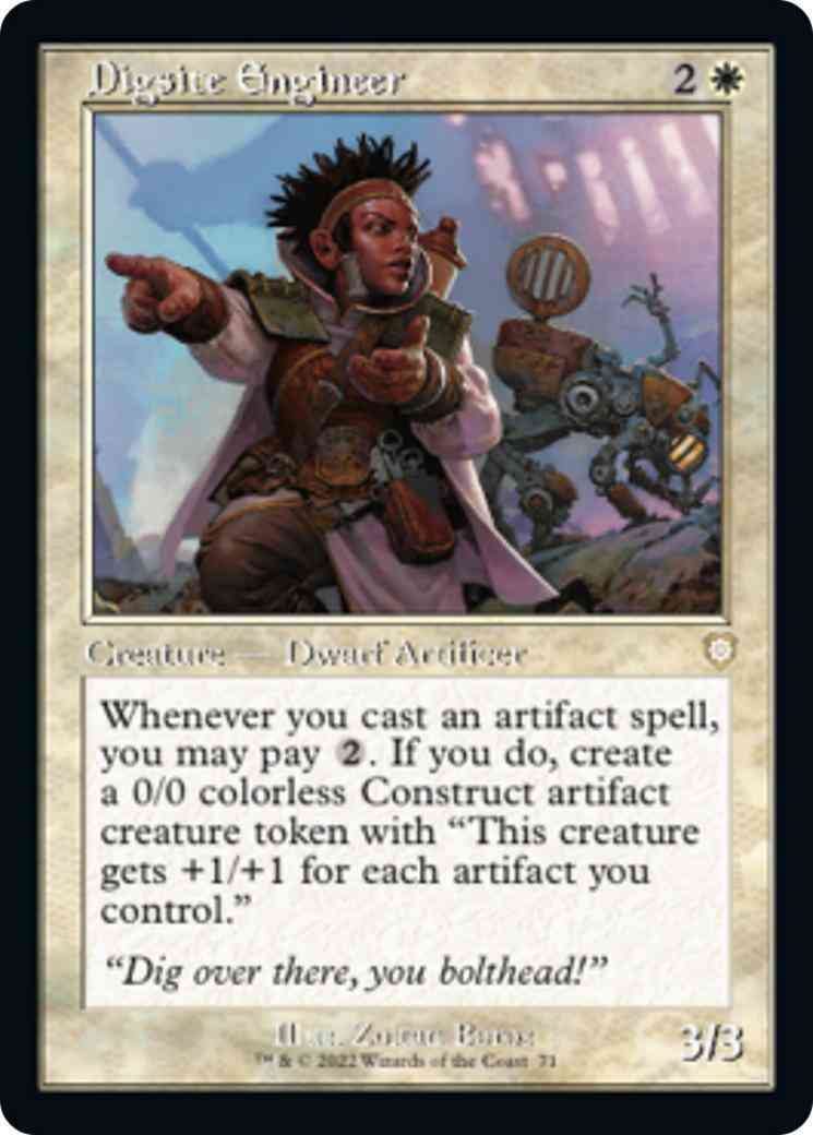 Digsite Engineer [71] [Retro Frame] [The Brothers' War: Commander] [Non-Foil]
