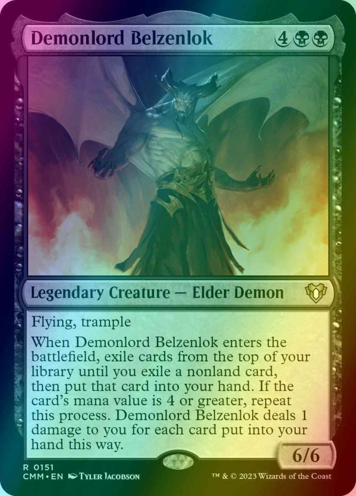 Demonlord Belzenlok [151] [Commander Masters] [Foil]