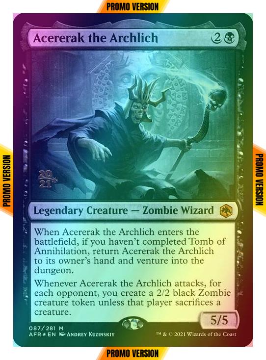 Acererak the Archlich [Prerelease] [87s] [Adventures in the Forgotten Realms Promos] [Foil]
