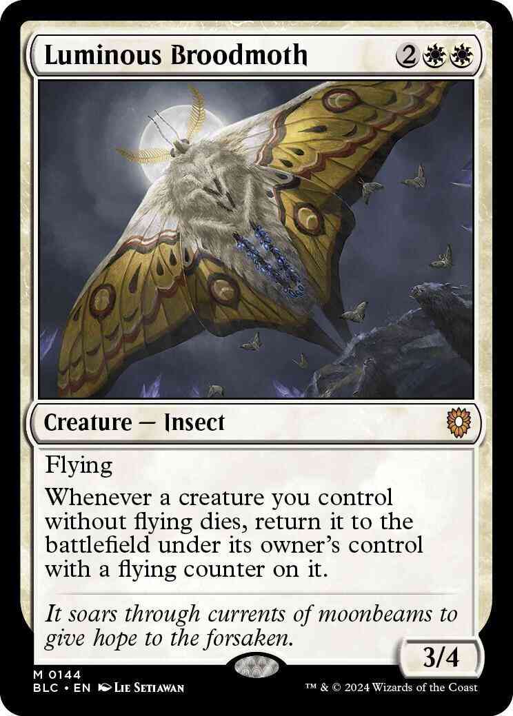 Luminous Broodmoth [144] [Bloomburrow: Commander] [Non-Foil]