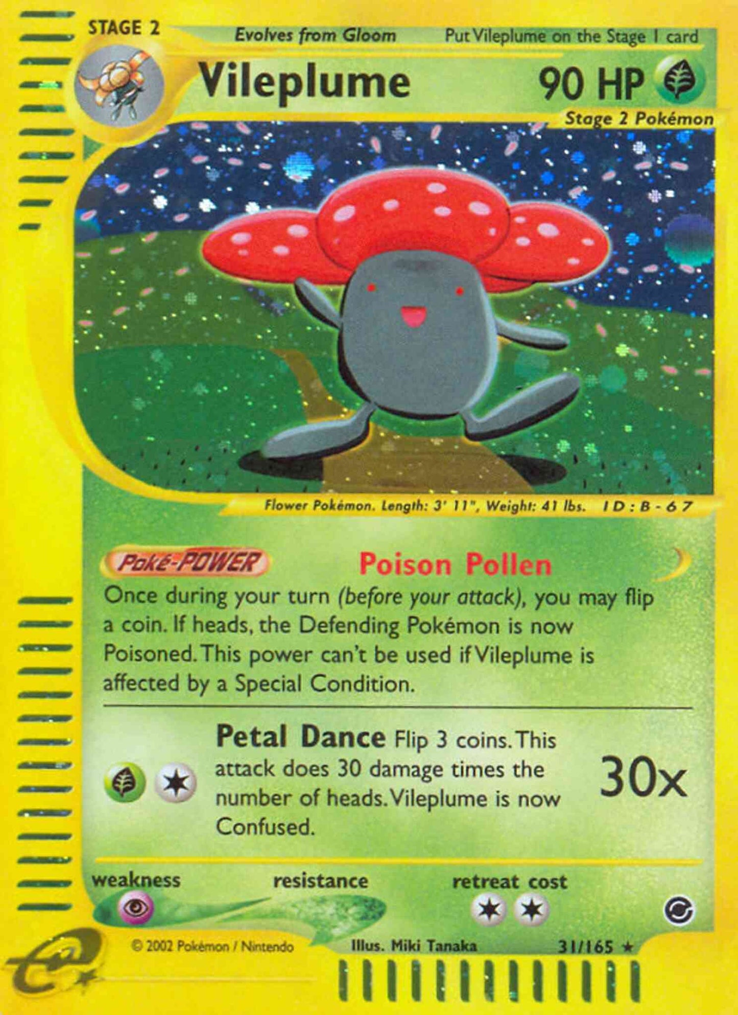 Vileplume - 31/165 - Rare [ecard1-31] [Reverse Holo]