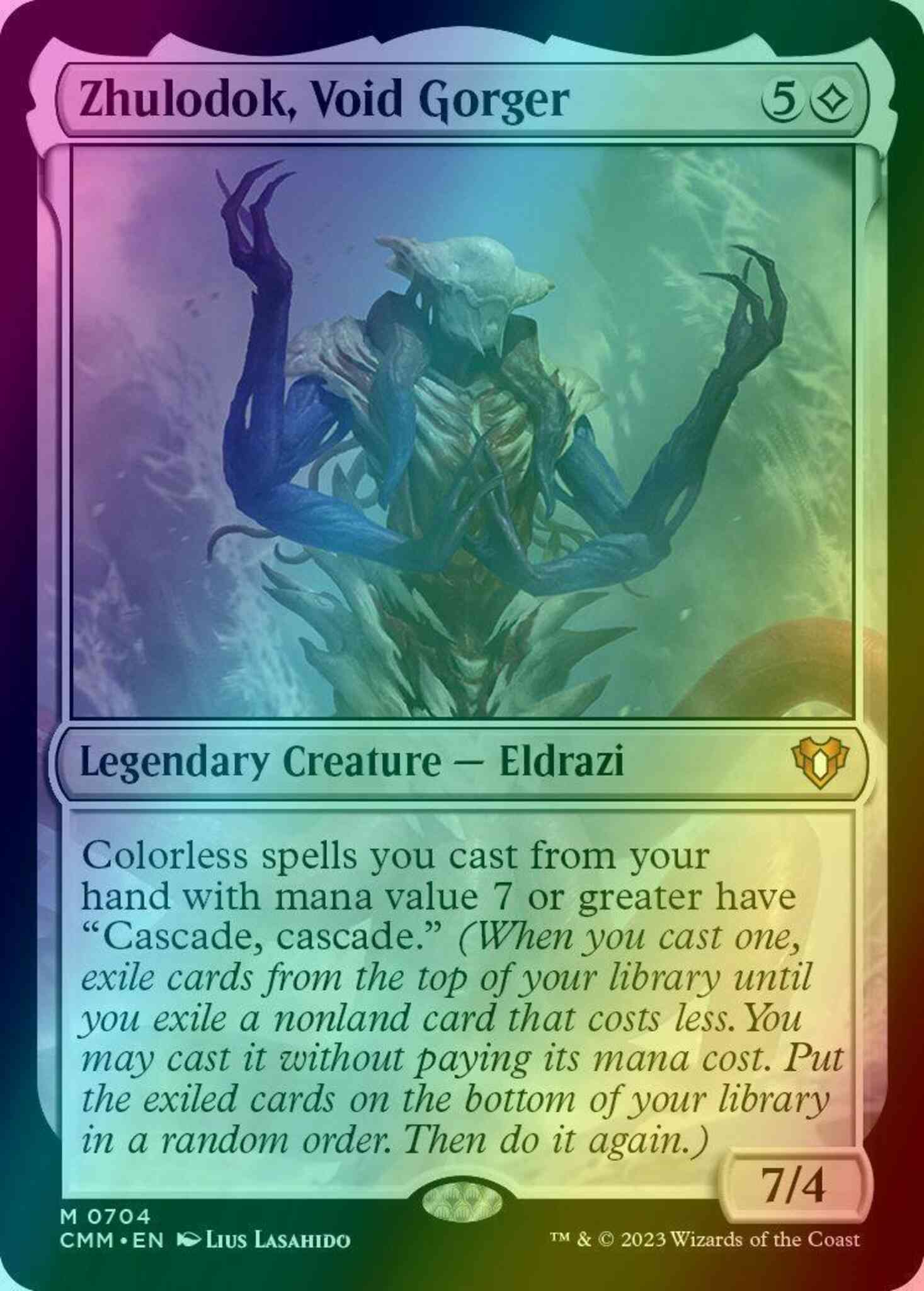 Zhulodok, Void Gorger [704] [Commander Masters] [Foil] – Face to
