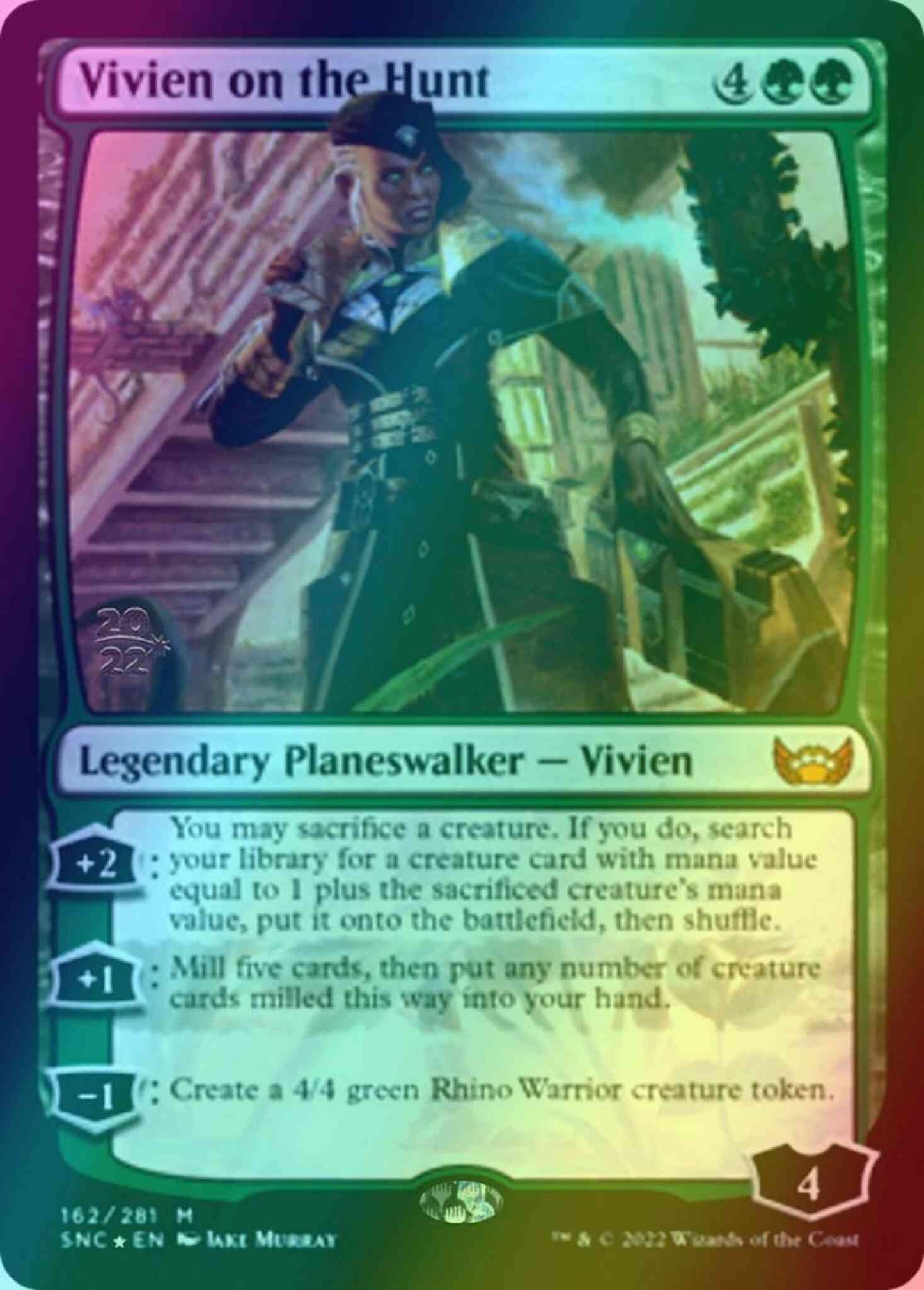 Vivien on the Hunt [Prerelease] [162s] [Streets of New Capenna: Promos] [Foil]