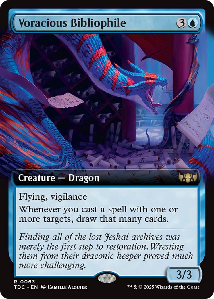 Voracious Bibliophile [63] [Extended Art] [Tarkir: Dragonstorm: Commander] [Non-Foil]