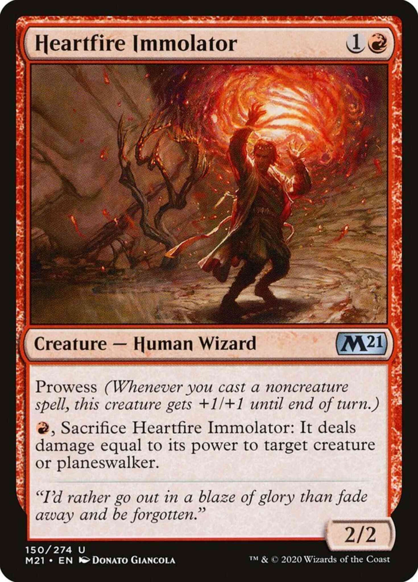 Heartfire Immolator [150] [Core Set 2021] [Non-Foil]