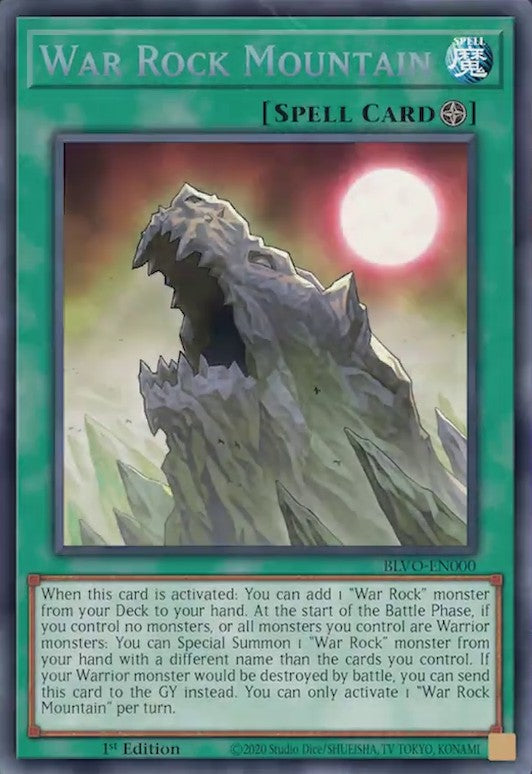 War Rock Mountain - BLVO-EN000 - Secret Rare - 1st Edition