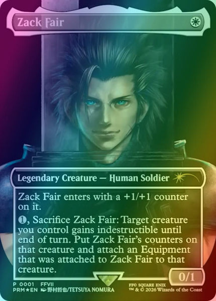 Zack Fair [2026-03] [Borderless] [PRM-0001] [Media and Collaboration Promos] [Foil] – Face to Face Games