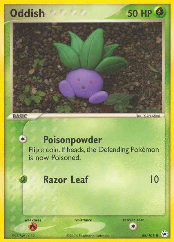 Oddish - 68/101 - Common [ex5-68] [Non-Holo]
