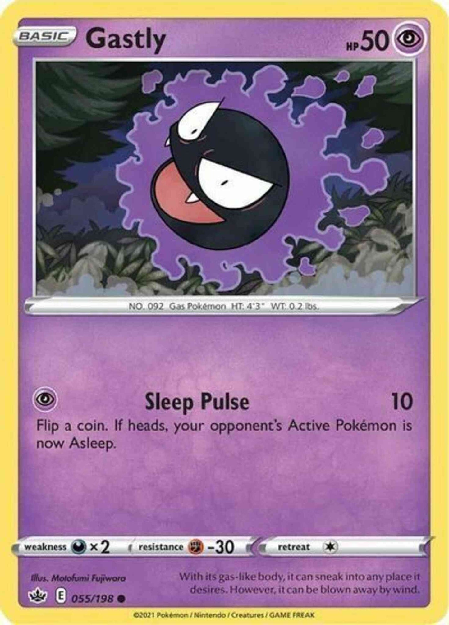 Gastly - 055/198 - Common [swsh6-055] [Reverse Holo]