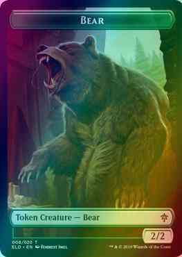 Bear Token (08) // Food Token (17) [Throne of Eldraine Tokens] [Foil]