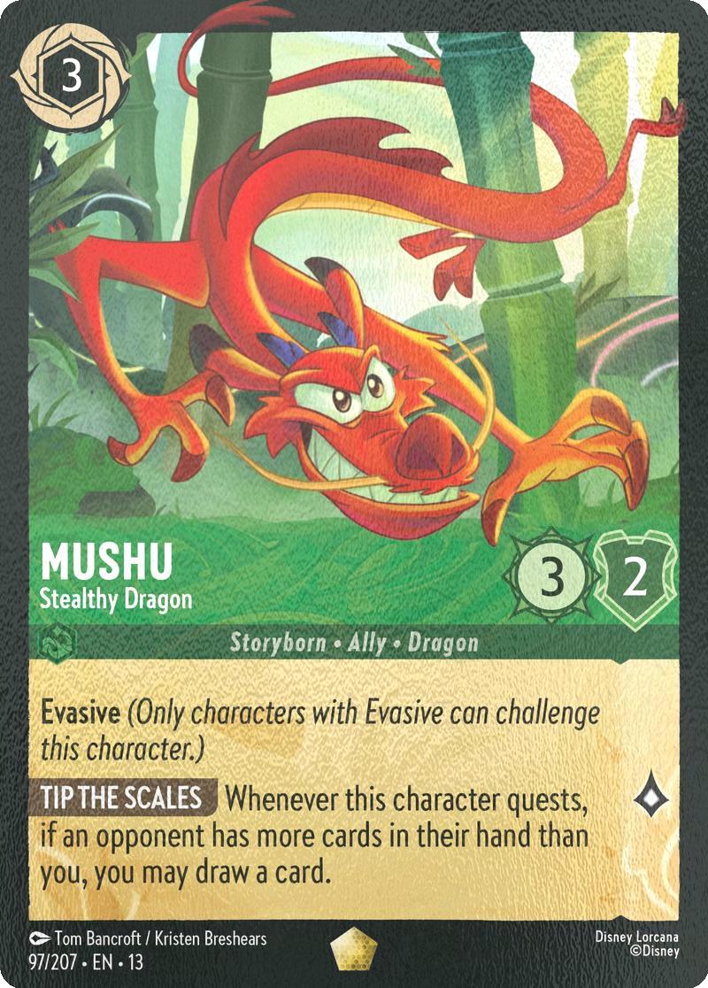 Mushu - Stealthy Dragon - 97/204 [Attack of the Vine!] [Cold Foil]