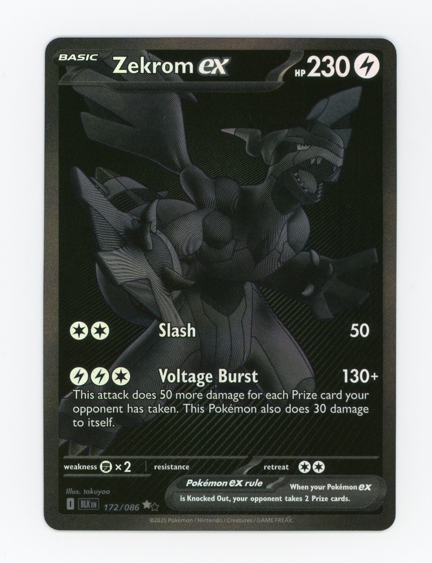 Zekrom ex — Black White Rare — ID 18998