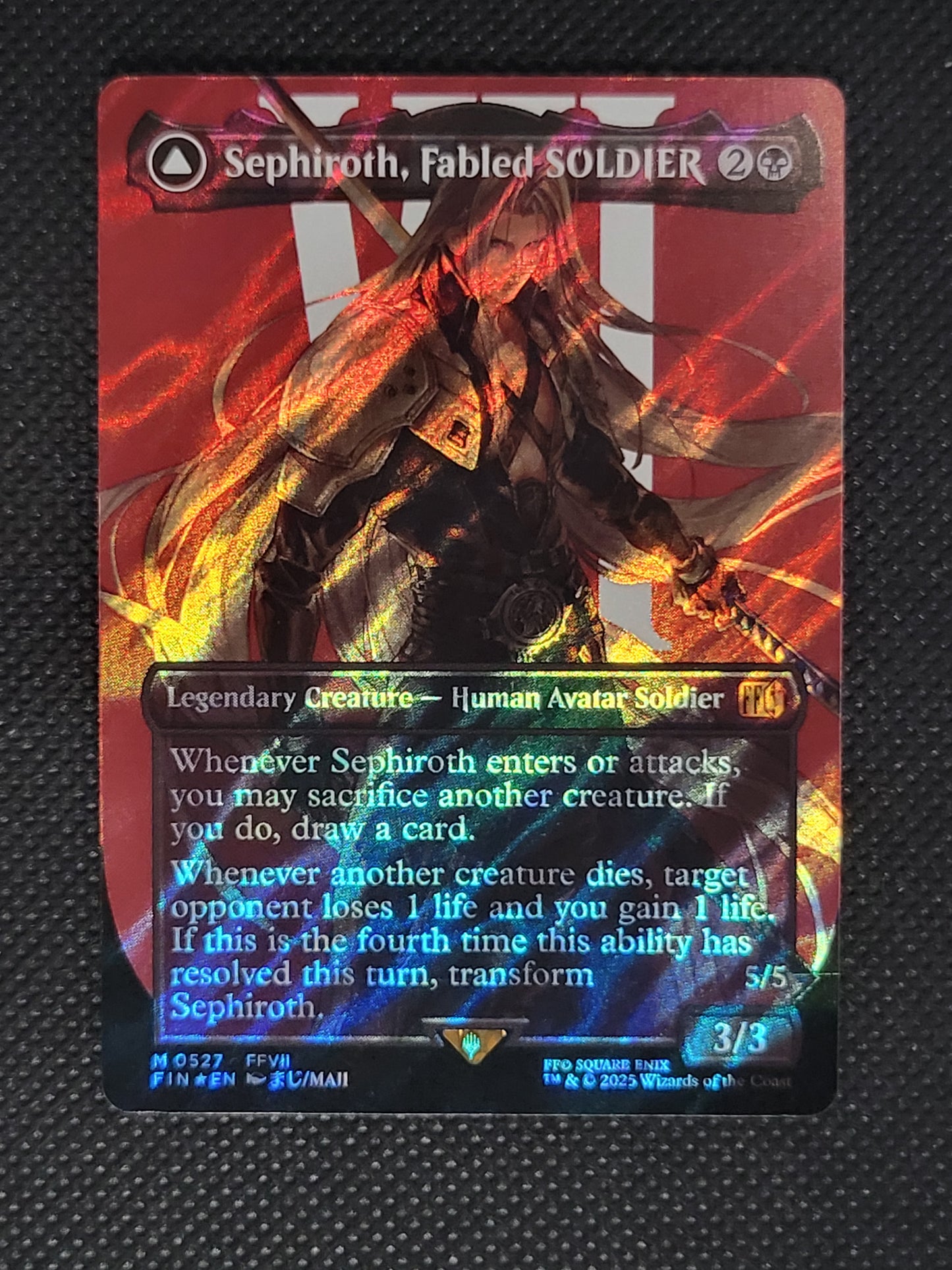 Sephiroth, Fabled SOLDIER // Sephiroth, One-Winged Angel — Borderless|Character|Surge Foil — ID 18053
