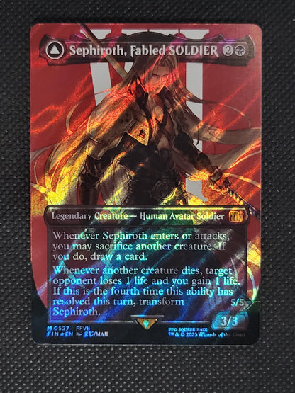 Sephiroth, Fabled SOLDIER // Sephiroth, One-Winged Angel — Borderless|Character|Surge Foil — ID 18053