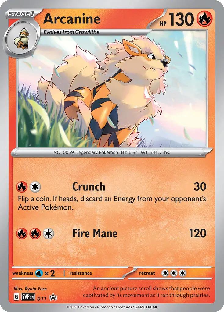Arcanine - 011 - Promo [svp-011] [Holo]