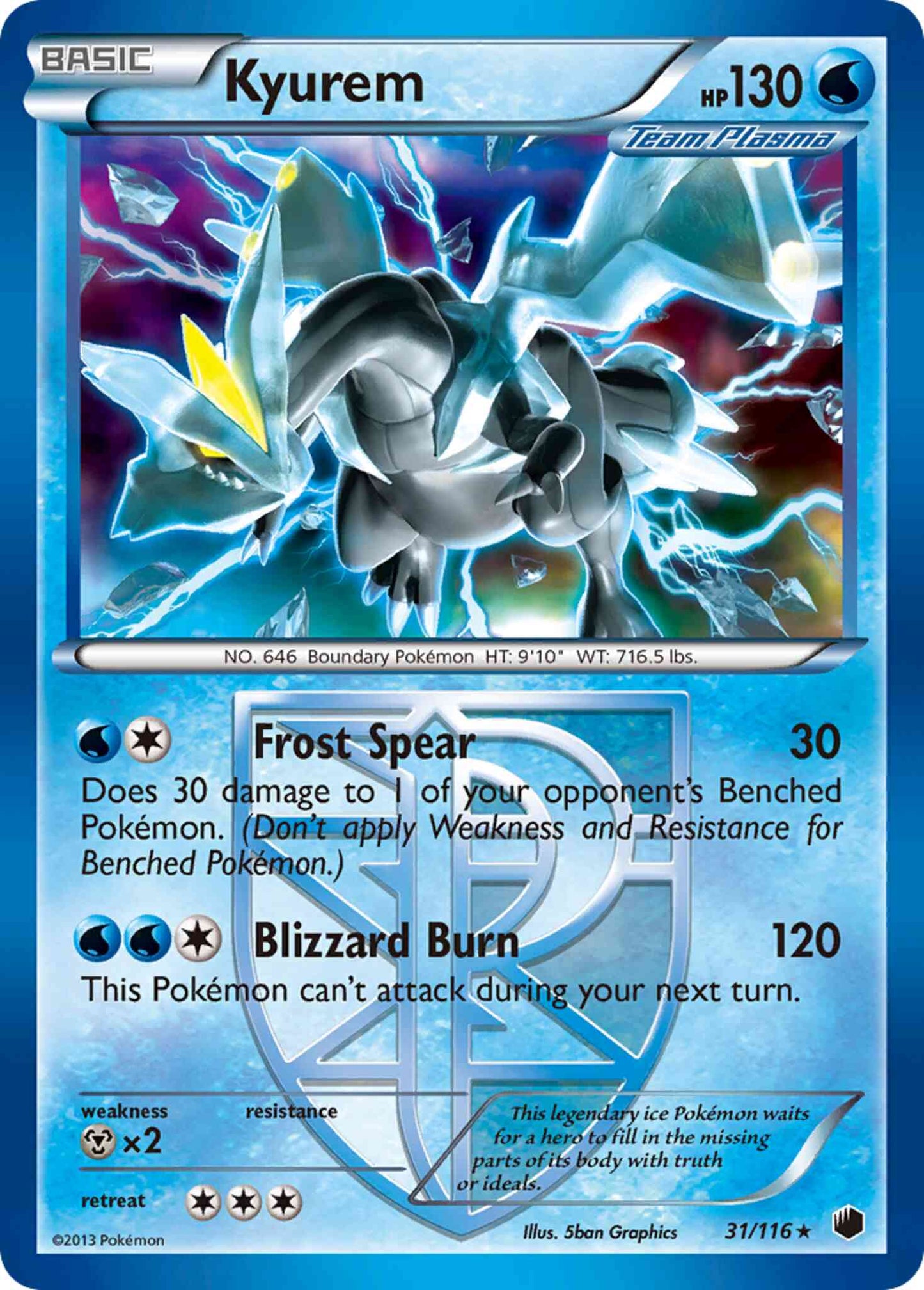 Kyurem - 31/116 - Rare Holo [bw9-31] [Holo]