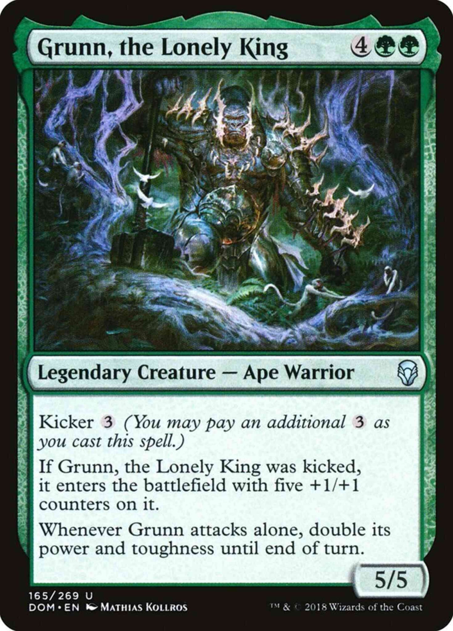 Grunn, the Lonely King [165] [Dominaria] [Non-Foil]