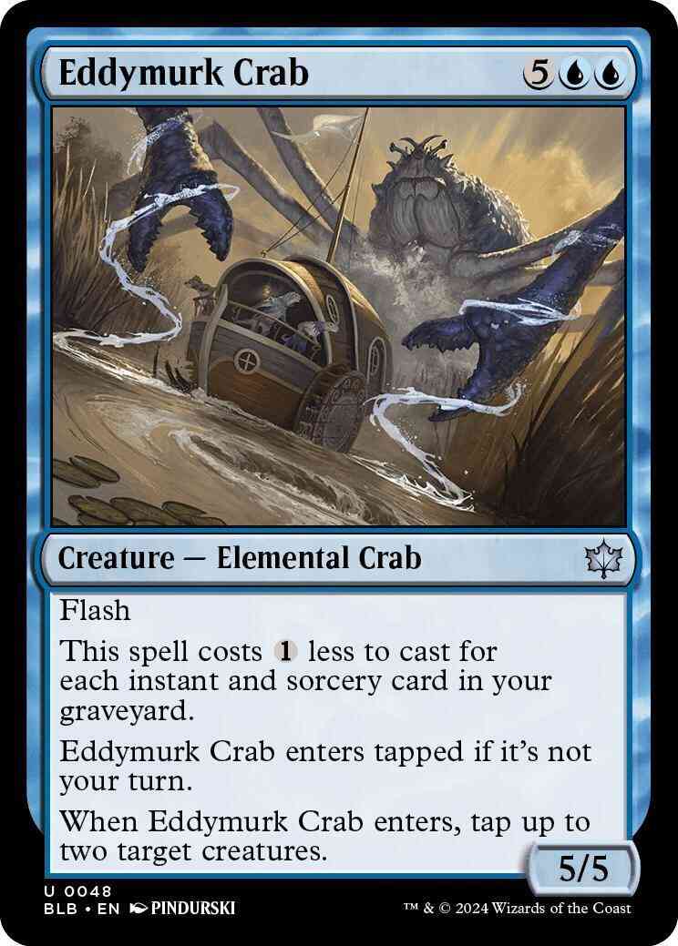 Eddymurk Crab [48] [Bloomburrow] [Foil]