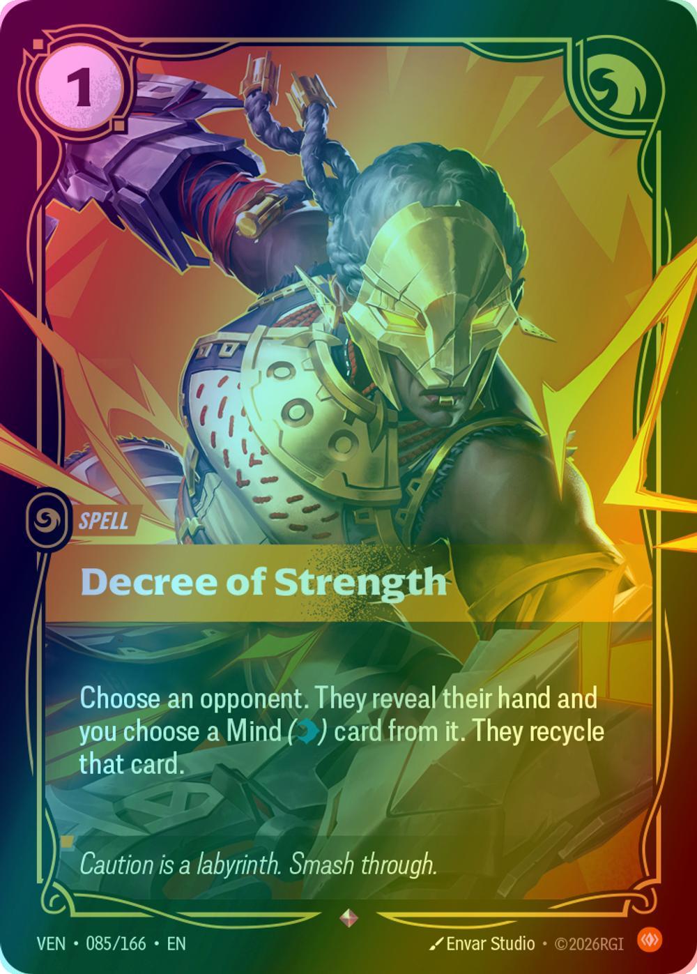 Decree of Strength - 085/166 [Vendetta] [Foil]