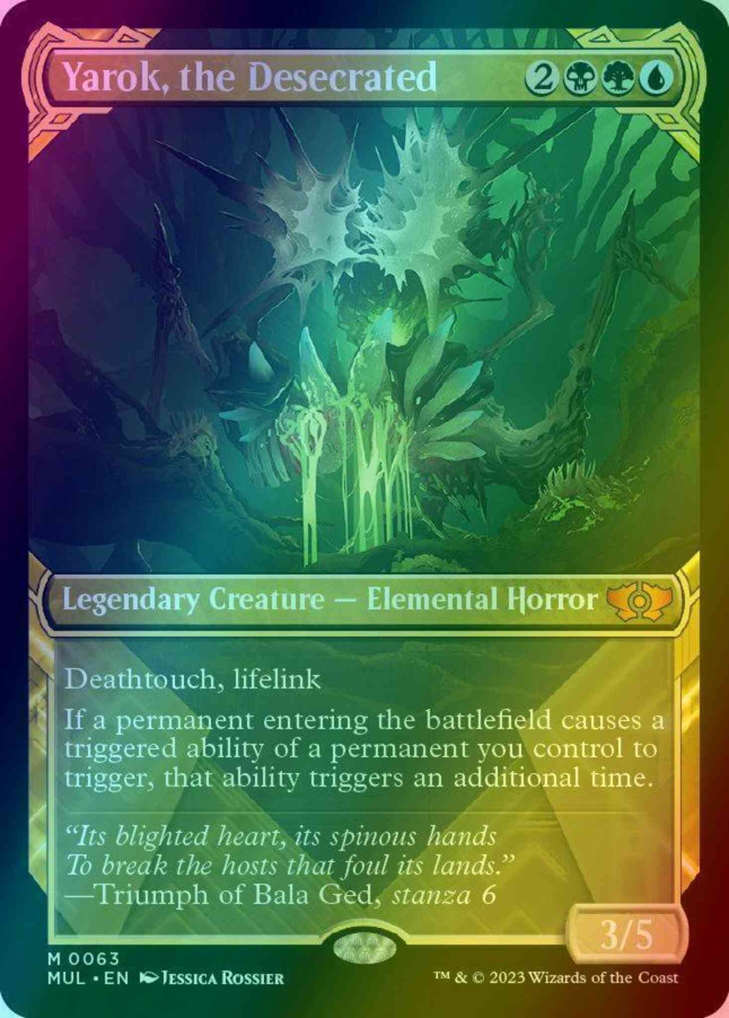 Yarok, the Desecrated [63] [Planar Showcase] [Multiverse Legends] [Foil]