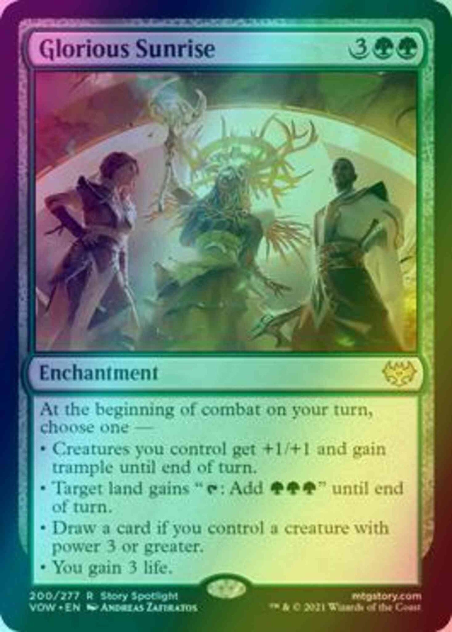 Glorious Sunrise [200] [Innistrad: Crimson Vow] [Foil]