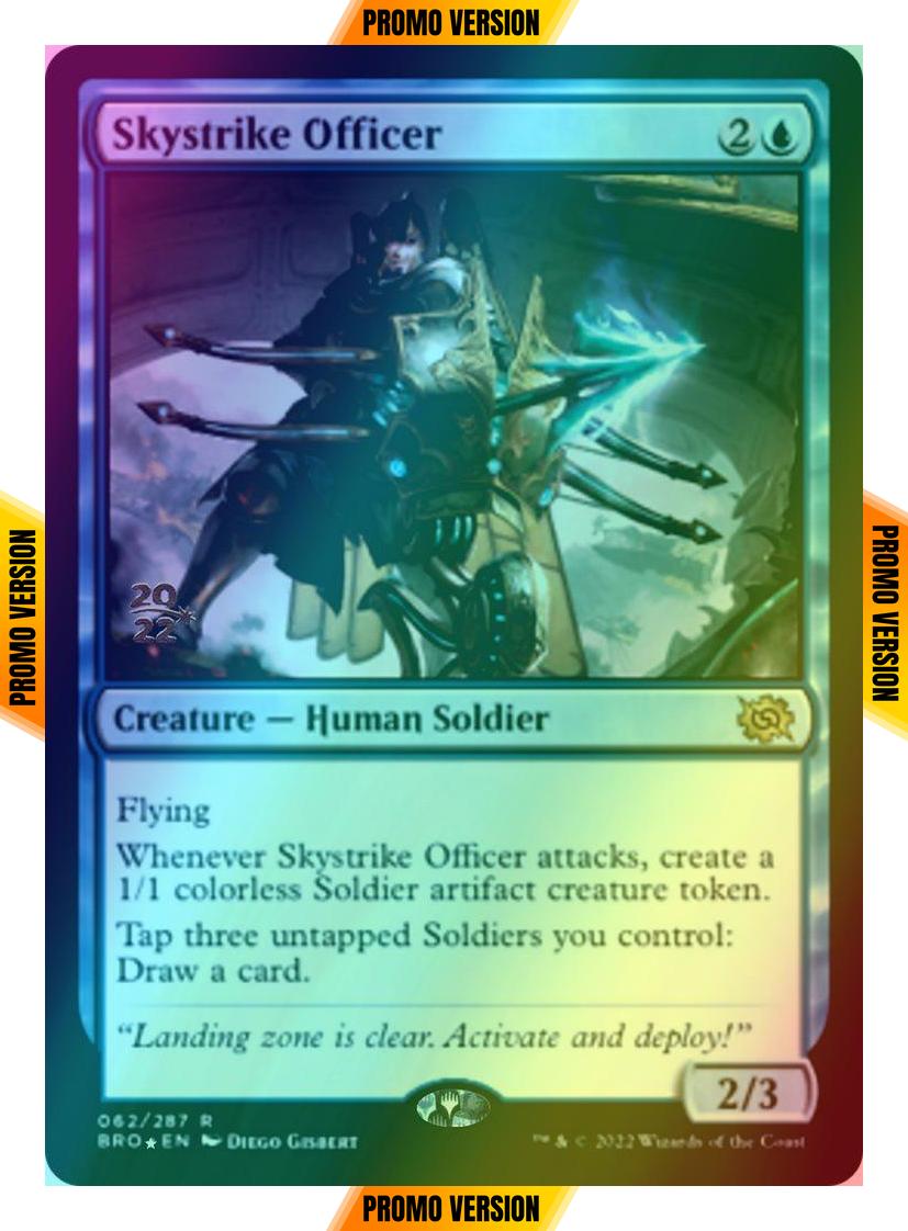 Skystrike Officer [62s] [Prerelease] [The Brothers' War: Promos] [Foil]
