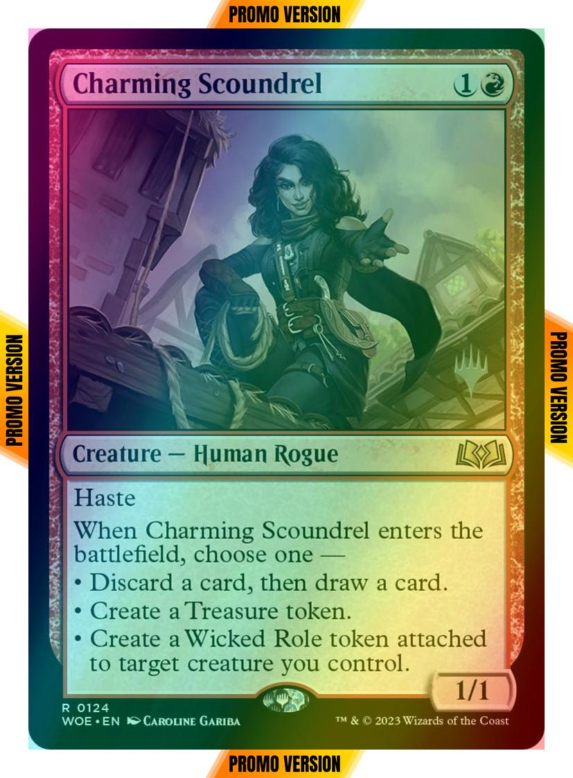 Charming Scoundrel [124p] [Promo Pack] [Wilds of Eldraine: Promos] [Foil]
