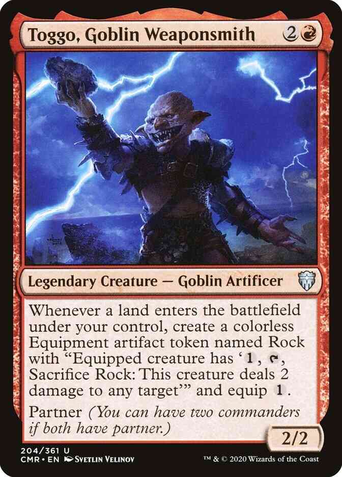 Toggo, Goblin Weaponsmith [204] [Commander Legends] [Non-Foil]