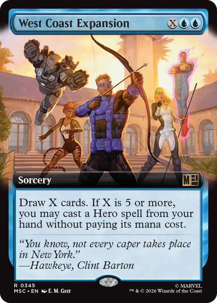 West Coast Expansion [345] [Extended Art] [Marvel Super Heroes: Commander] [Non-Foil]