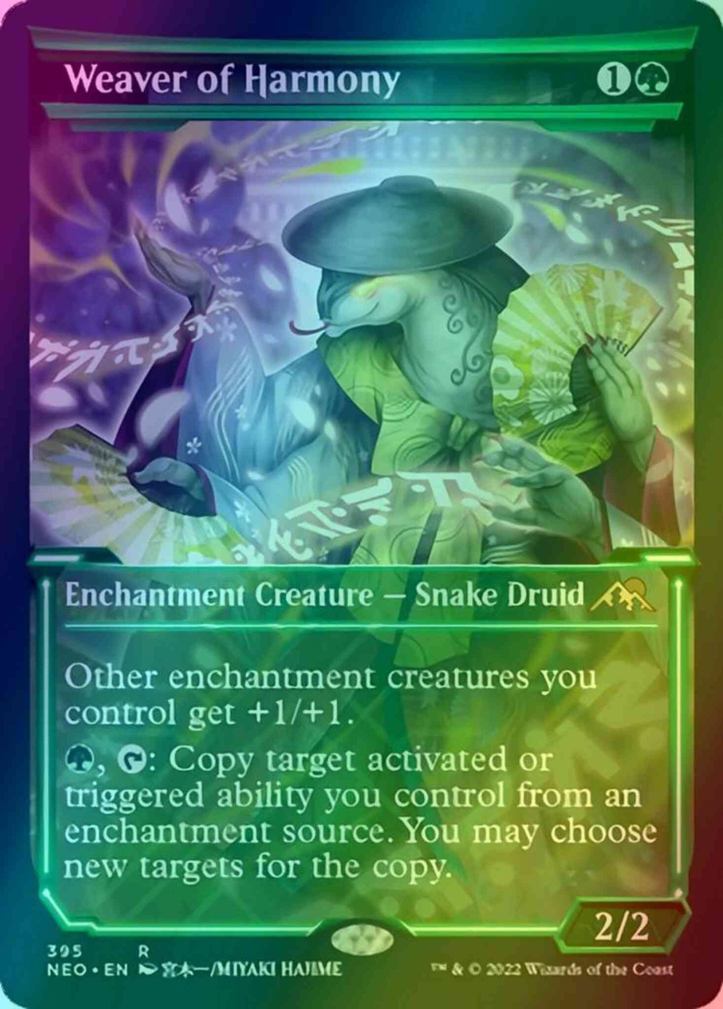 Weaver of Harmony [395] [Soft Glow Showcase] [Kamigawa: Neon Dynasty] [Foil]